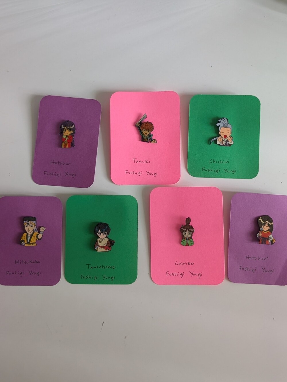 Vintage Fushigi Yuugi Anime Enamel Pins
